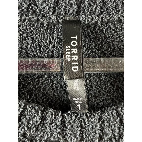 Torrid Sleep Chenille Crew Neck Plush Pullover Sweater Size 1X Charcoal Gray - Picture 4 of 5